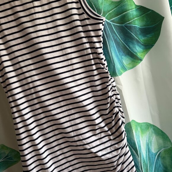 BTFBM Women 2025 Summer Sleeveless Tank Dresses Crew Neck Slim Fit Short Casual - Picture 2 of 5